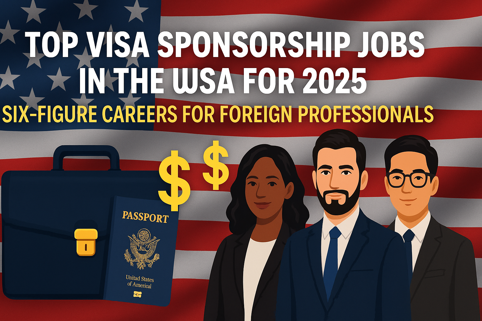 Top Visa Sponsorship Jobs in the USA for 2026- Six-Figure Careers for Foreign Professionals
